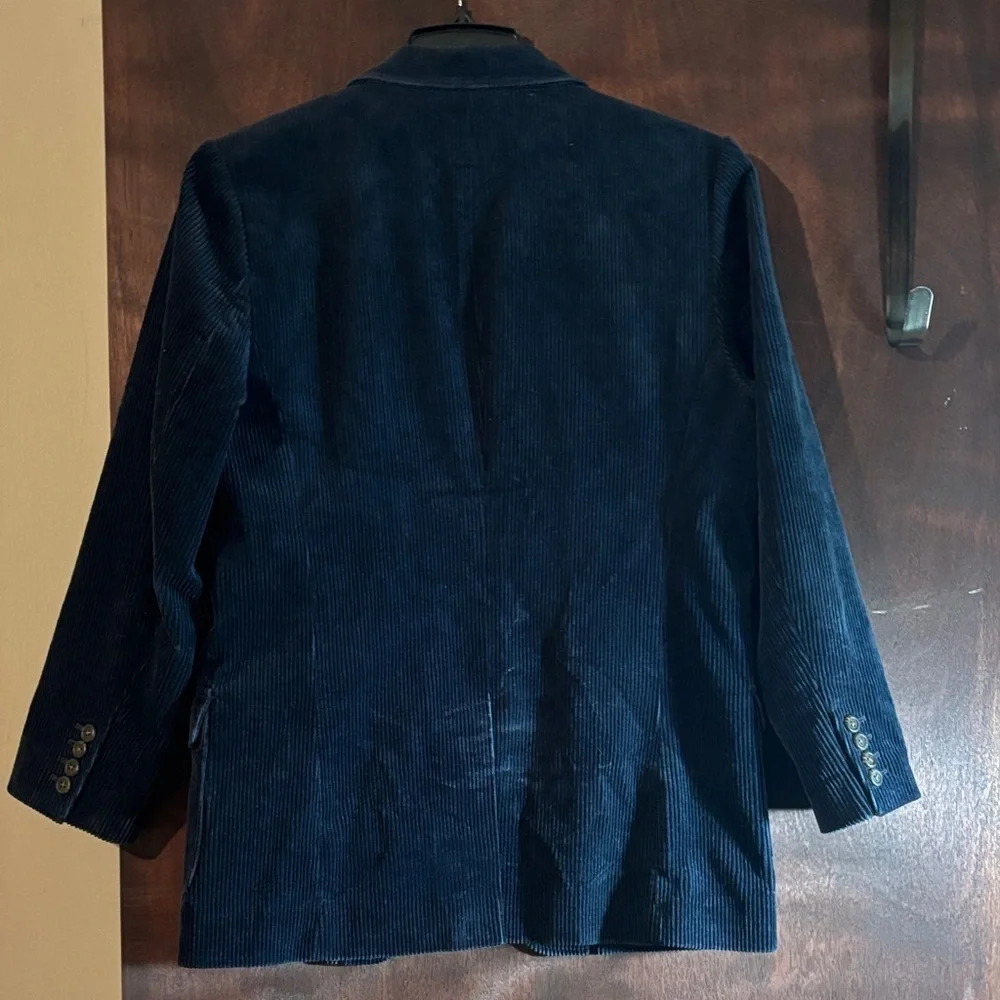 Polo by Ralph Lauren Boy Navy Corduroy Blazer Size 16-18